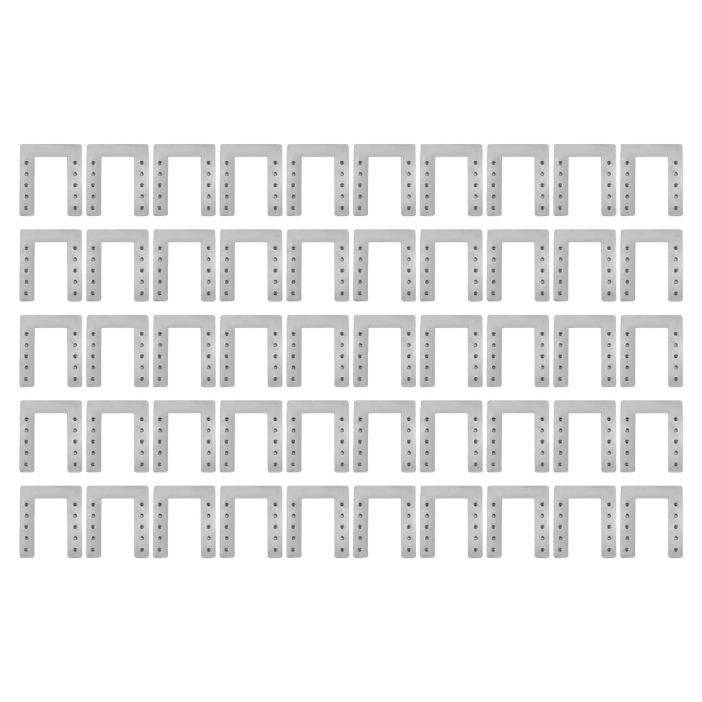 50-Piece Solar Panel Cable Clamp Grounding Washer for PV Applications Roof Ground Shed Greenhouse
