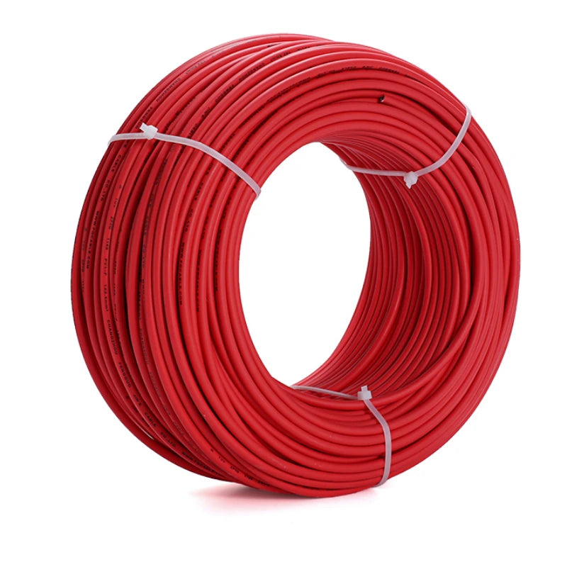 20 Meters 1500V Solar Photovoltaic Wire Red Black Single Core 4mm2/6mm2 12/10AWG Cable Tinned Copper XLPE Jacket for PV Panels PRIME RJ SOLAR PH