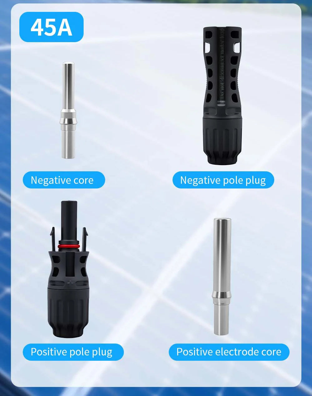 TOMZN 2 sets of PV Solar Connectors 1000V 1500V 32A 45A Panel Branch PV Photovoltaic Wire/Board Terminal Box Inverter IP67 10LOT PRIME RJ SOLAR PH