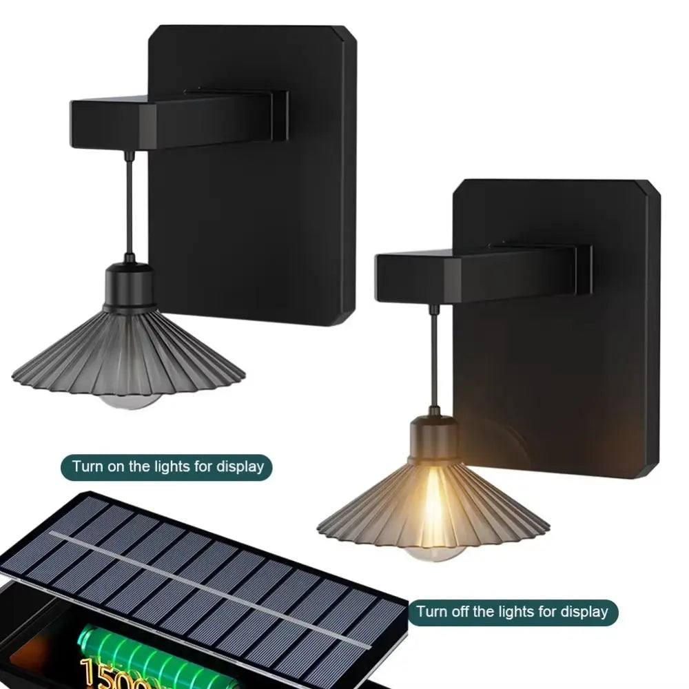 Waterproof LED Solar Wall Lamp Solar Powered Warm Light Auto On/Off Motion Sensor Solar Shed Light Outdoor