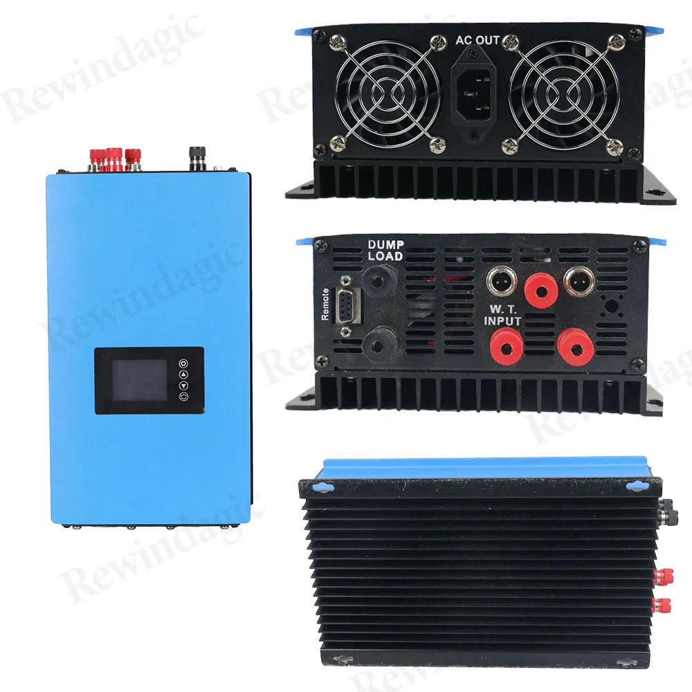 On-Grid Inverter 10000W 20000W 48V 60V 72V Battery Sun Wind Grid Tie Limiter WiFi Communication CE 1-Year Free Repair Lifetime Support