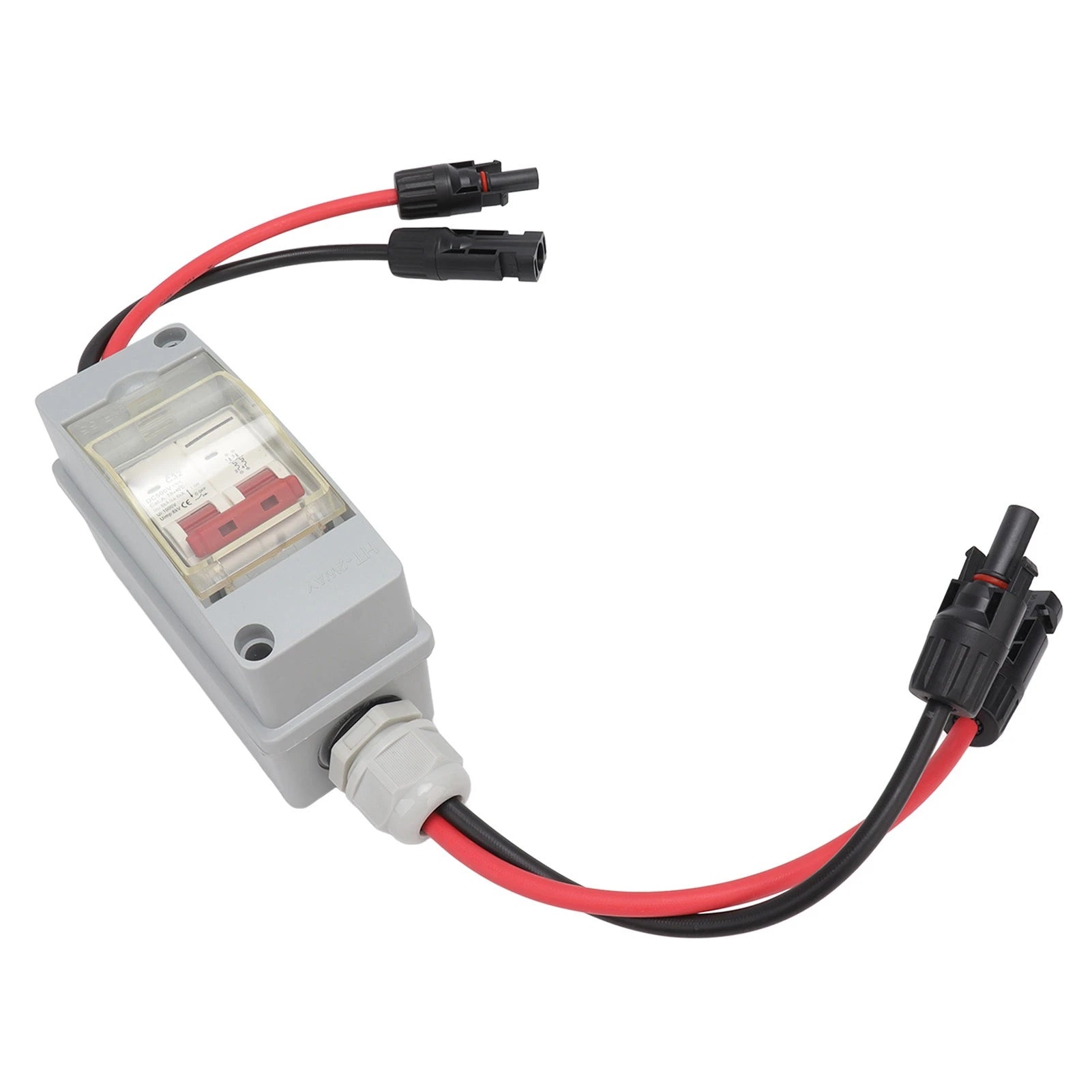 Circuit Breaker Switch Protector MCB 2P DC 500V 32A Disconnect Switch with IP65 Waterproof Distribution Box with Connector