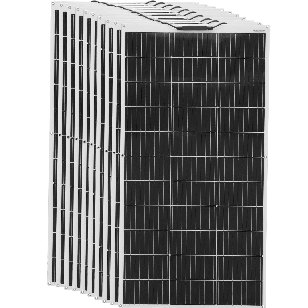 WUZECK 120W 240W 1200W 12V Flexible Solar Panel Cell 1-10 Pcs RV Caravan Boat Roof Battery Charging CE FCC RoHS WEEE