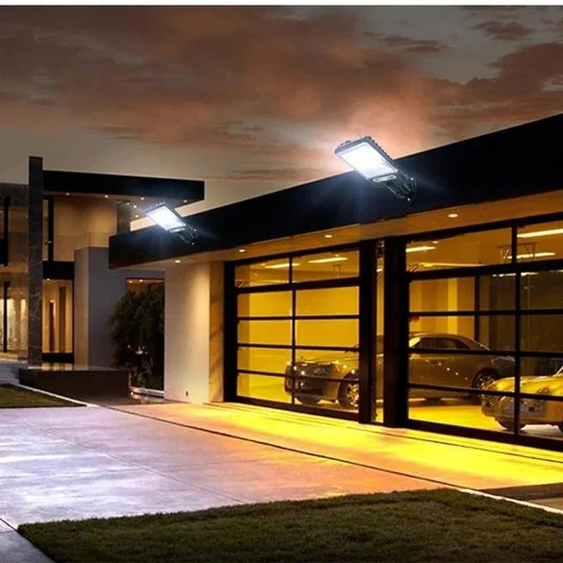 ZTREE Solar Street Light Outdoor Wireless Security Wall Light Motion Sensor 3 Lighting Modes Courtyard Garden Patio UL CE