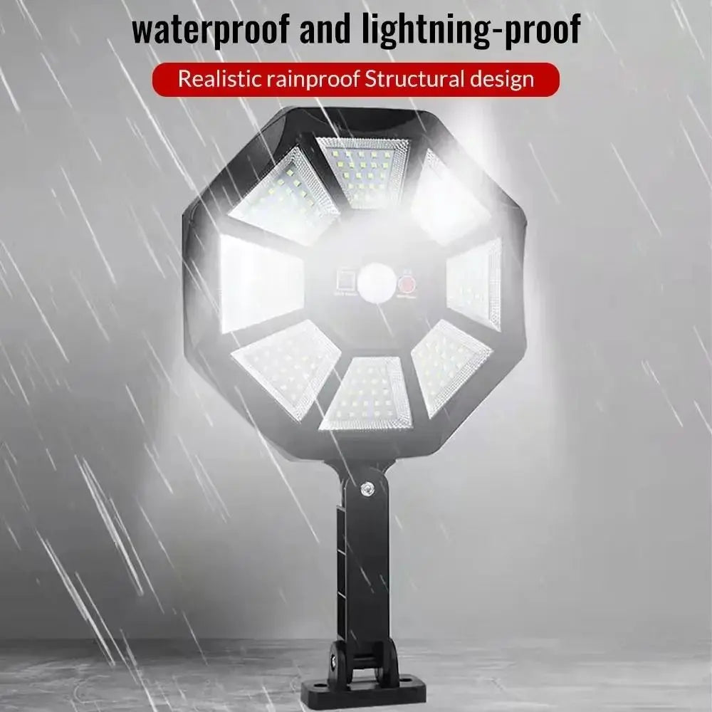 MCDB14C40 Solar Wall Light Wide-Angle 180-Degree Lighting Weather Resistant 3.2V 6000mAh Outdoor Security Light
