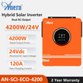 ANERN AN-SCI-MAX Hybrid Solar Inverter 1kW 3kW 4.2kW 6.2kW 10.2kW Built-in MPPT 500VDC PV 230VAC 12V 24V 48V Pure Sine Wave CE RoHS