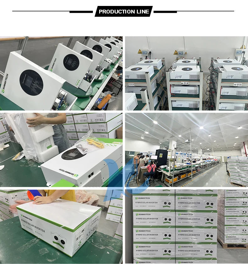 3KW 5KW 10KW Home Use Hybrid Solar Inverter Pure Sine Wave MPPT Inverters for LiFePO4 Lead Acid Battery Off and On Gird System
