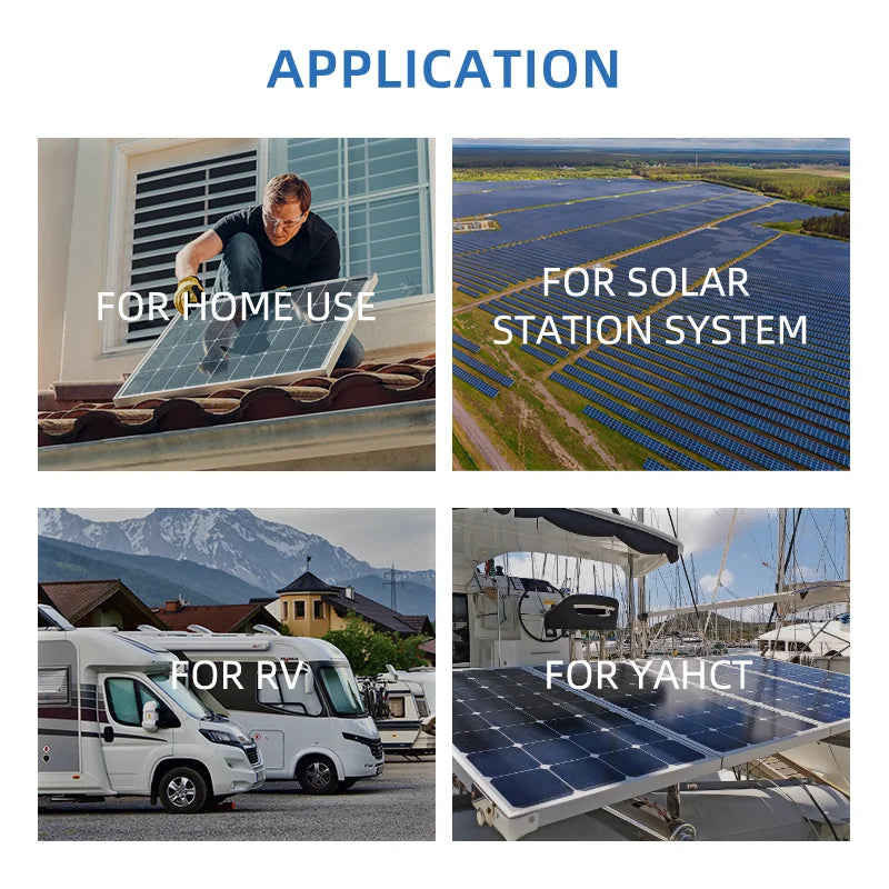 Anern Hybrid Solar Inverter Power 10.2KW 6.2KW 4.2KW 24/48V 220V Off Grid Pure Sine Wave Bult-in 160/140A MPPT Charge Controller