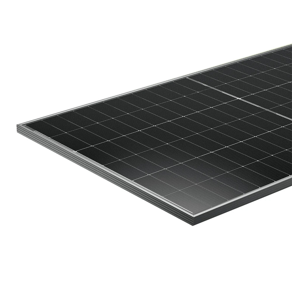 BR-BDG460W-480W Bifacial Half Full Black Dual Glass Solar Panel 460W 470W 480W CE RoHS ISO9001 IEC 12-Year Product 25-Year Power Warranty
