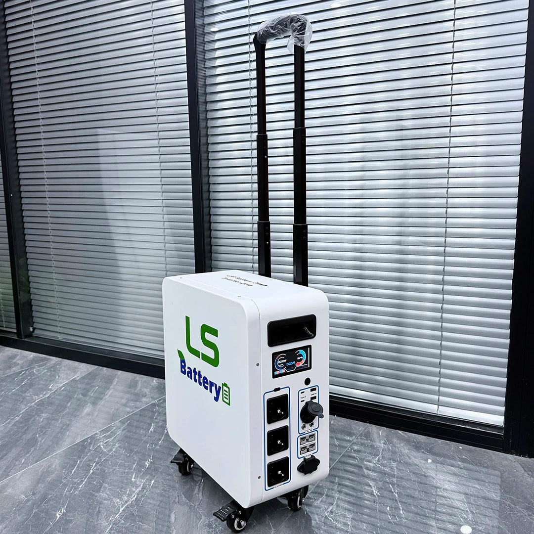 LS BATTERY 25.6V125AH 3kW Portable Power Station LiFePO4 Lithium 2kVA Inverter Outdoor Camping Solar Generator Off-Grid CE RoHS UN38.3 MSDS 5-Year Warranty