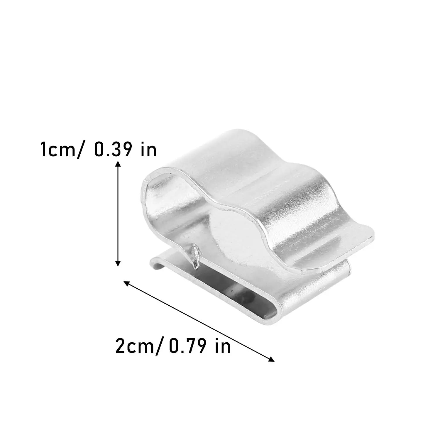 100/10Pcs Double-Wire Clip Stainless Steel Photovoltaic Wire Solar Panel Cable Clips Installation Fixing Clamp Wire Fastener PRIME RJ SOLAR PH