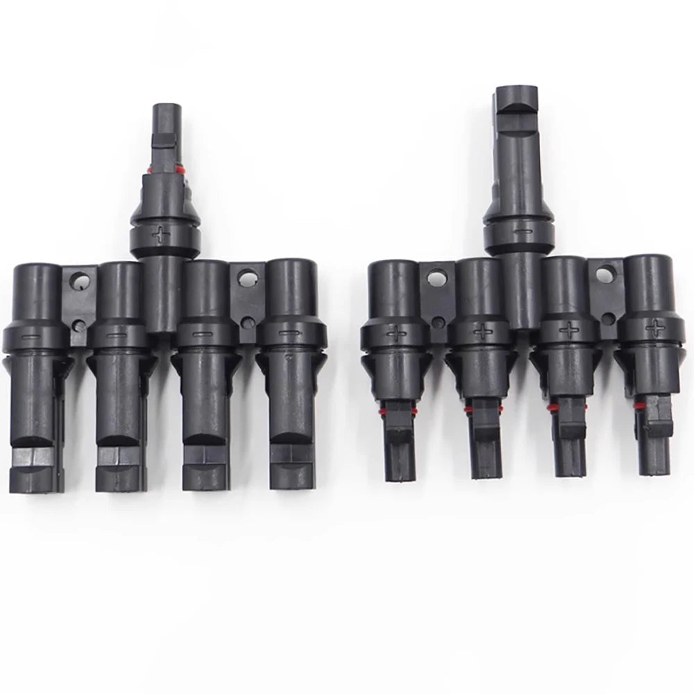 MC4 Solar Panel Cable Connector 30A 1000V MC3/4 Male Female with Solar Diode Fuse IP67 T Y Branch Solar Splitter
