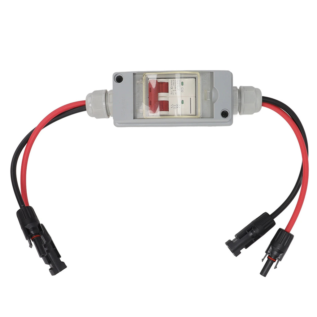 Circuit Breaker Protector Circuit Breaker MCB 2P DC 500V 32A Disconnect Switch with IP65 Waterproof Distribution Box MCB