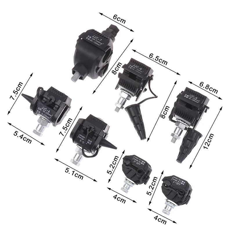JJC-1 JJC-2 JJC-3 JJC-4 High-Low Voltage Cable Splitter 1kV Insulation Piercing Connector No Peeling Required