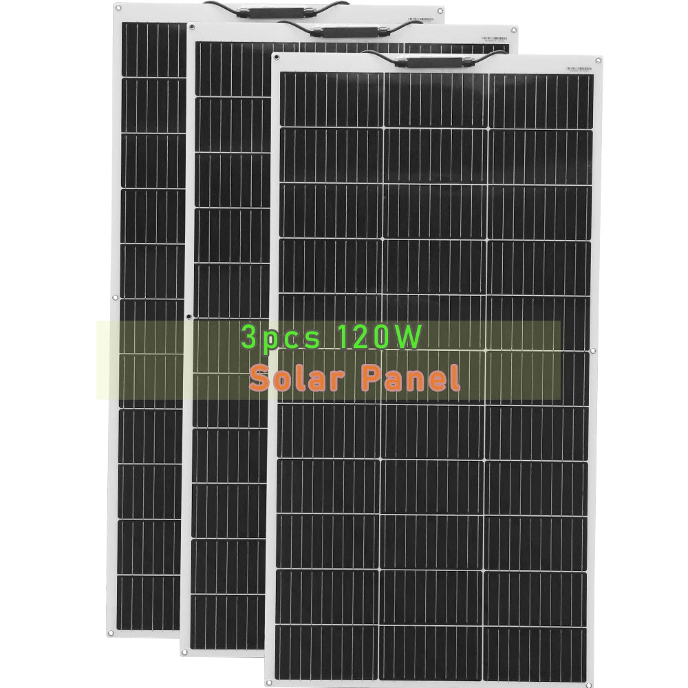 WUZECK 120W 240W 1200W 12V Flexible Solar Panel Cell 1-10 Pcs RV Caravan Boat Roof Battery Charging CE FCC RoHS WEEE