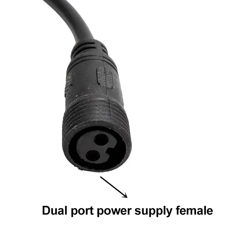 Outdoor Waterproof 2 Pin to USB Female Connector Cable for Solar Light Panel 2 Core Male Female to USB Conversion Wire Adapter PRIME RJ SOLAR PH