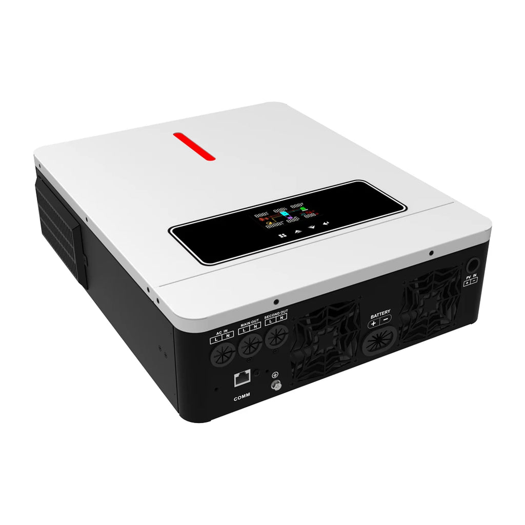 Y&H 4.2KW Hybrid Solar Inverter 24V 220V On/Off Grid Inverter Pure Sine Wave Inverter MPPT 120A Solar Charge Controller BMS WiFi