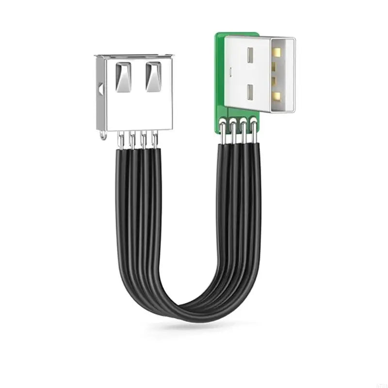 920L FPV Flat Thin Ribbon FPC Cable Standard USB A Male to Female Flexible Silicone Power Cord 480Mbps Transfer Speed