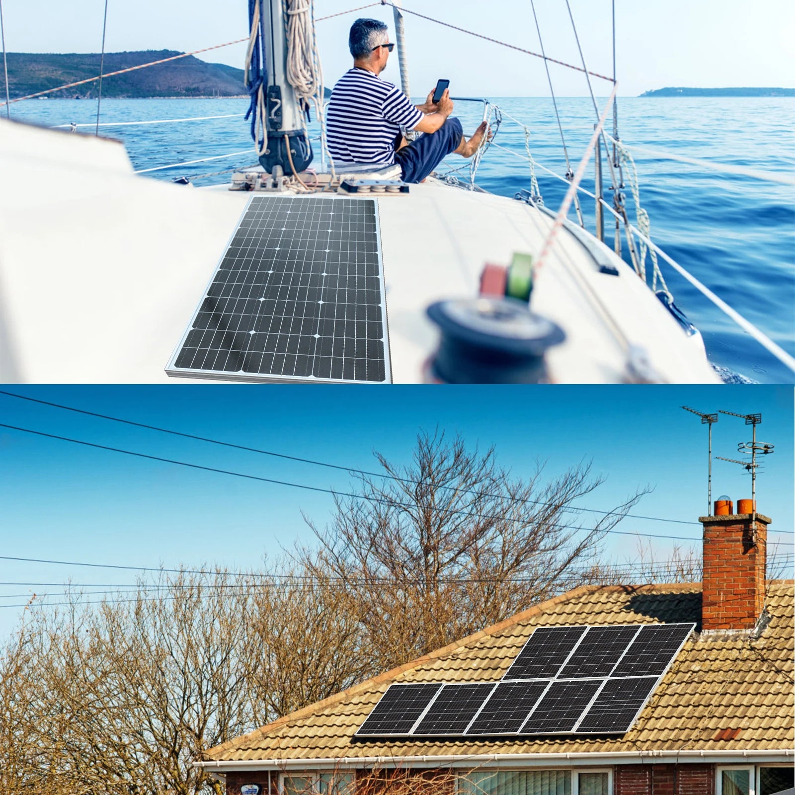 XINPUGUANG 100W 200W 500W 1000W 12V High-Efficiency Monocrystalline Solar Panel PV Module RV Marine Rooftop Farm Battery CE WEEE 24-Month Warranty