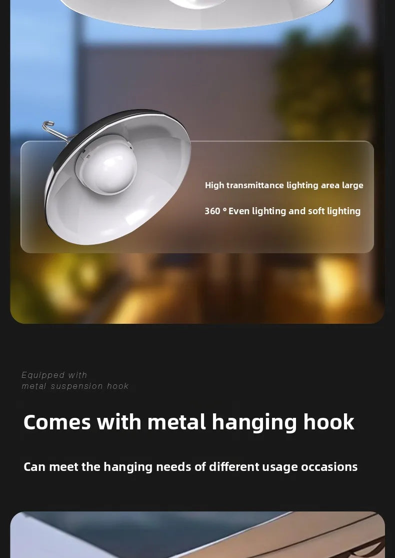 Solar Split Type Pendant Light Indoor Outdoor Super Bright Remote Control Waterproof Light Control CE
