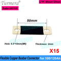 Turmera 12V Busbar Lifepo4 Battery Copper Connecter 50mm 56mm 72mm 80mm 2mm 300A Use in 100Ah 230Ah 280Ah 320Ah Lifepo4 Battery