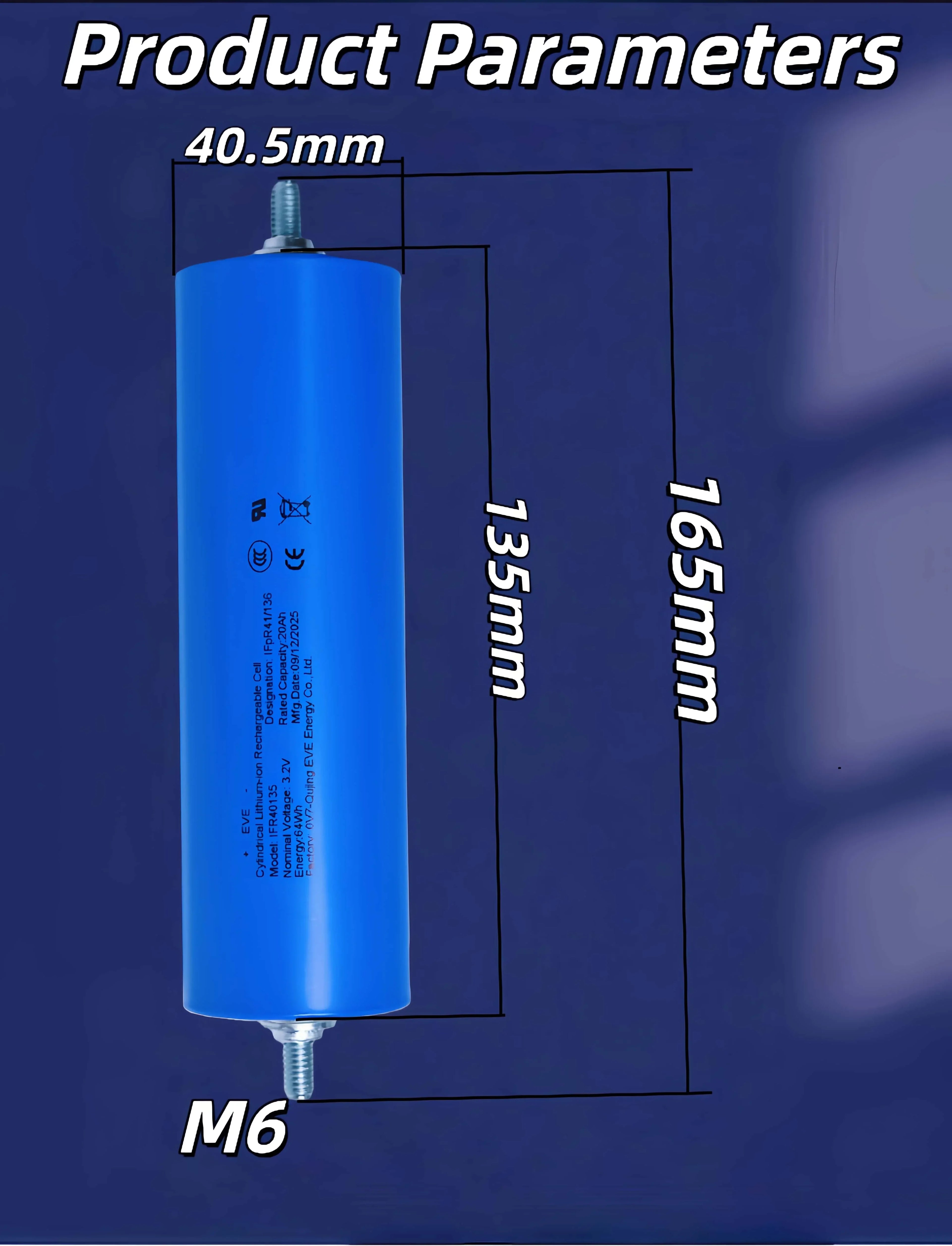 Grade a 3.2V LiFePO4 Battery for DIY Motorcycle Car Motor Modification 12.8V RV EV Home Storage - Various Sizes 20Ah-105Ah
