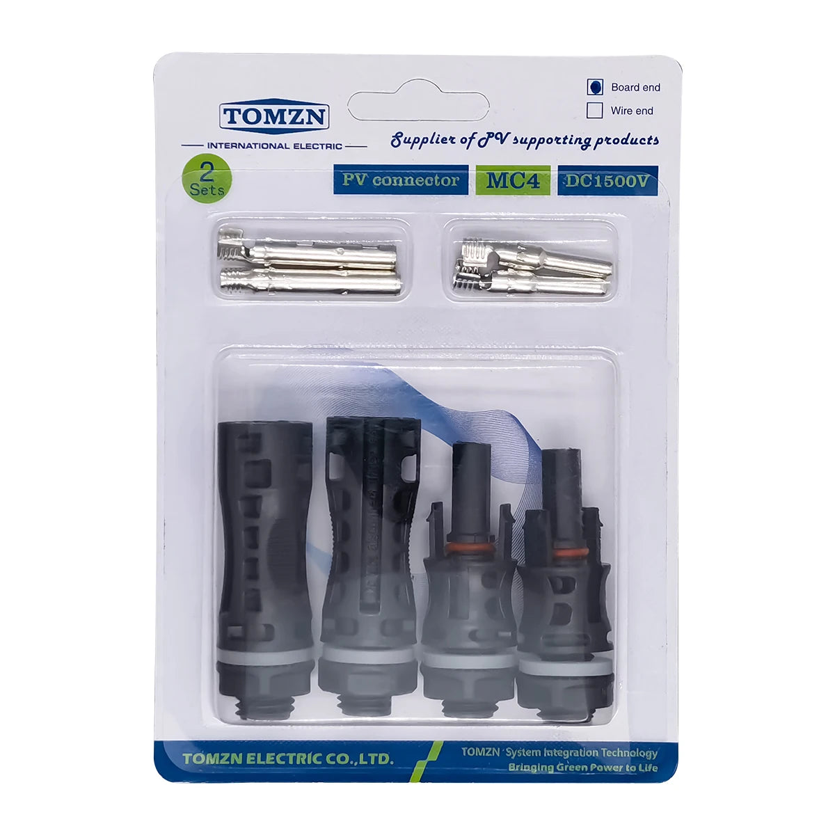 TOMZN 2 sets of PV Solar Connectors 1000V 1500V 32A 45A Panel Branch PV Photovoltaic Wire/Board Terminal Box Inverter IP67 10LOT