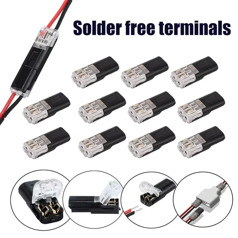 Waterproof  Plug Wire Connector 2 Pin Way Cable Plug Car Electric Wire Snap Connectors Strip Terminal Connection Wholesale PRIME RJ SOLAR PH