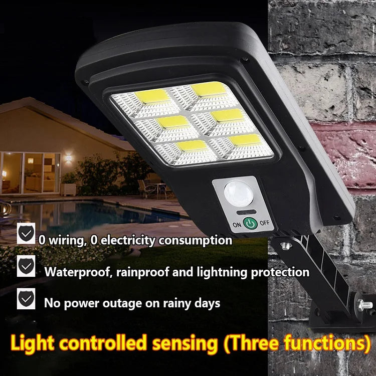 XGJY JS0099 Solar LED Light Outdoor Waterproof 3 Lighting Modes Ultra Bright Street Light Garden Holiday Decorative CCC CQC FCC GS LVD UL 6-Year Warranty