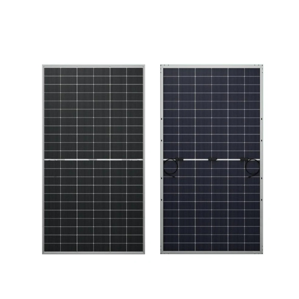 BR-BDG460w-480w-B Bifacial PV Solar Panel 460W 470W 480W Half Full Black Dual Glass CE RoHS ISO9001 IEC 12-Year 25-Year Output Power Guarantee
