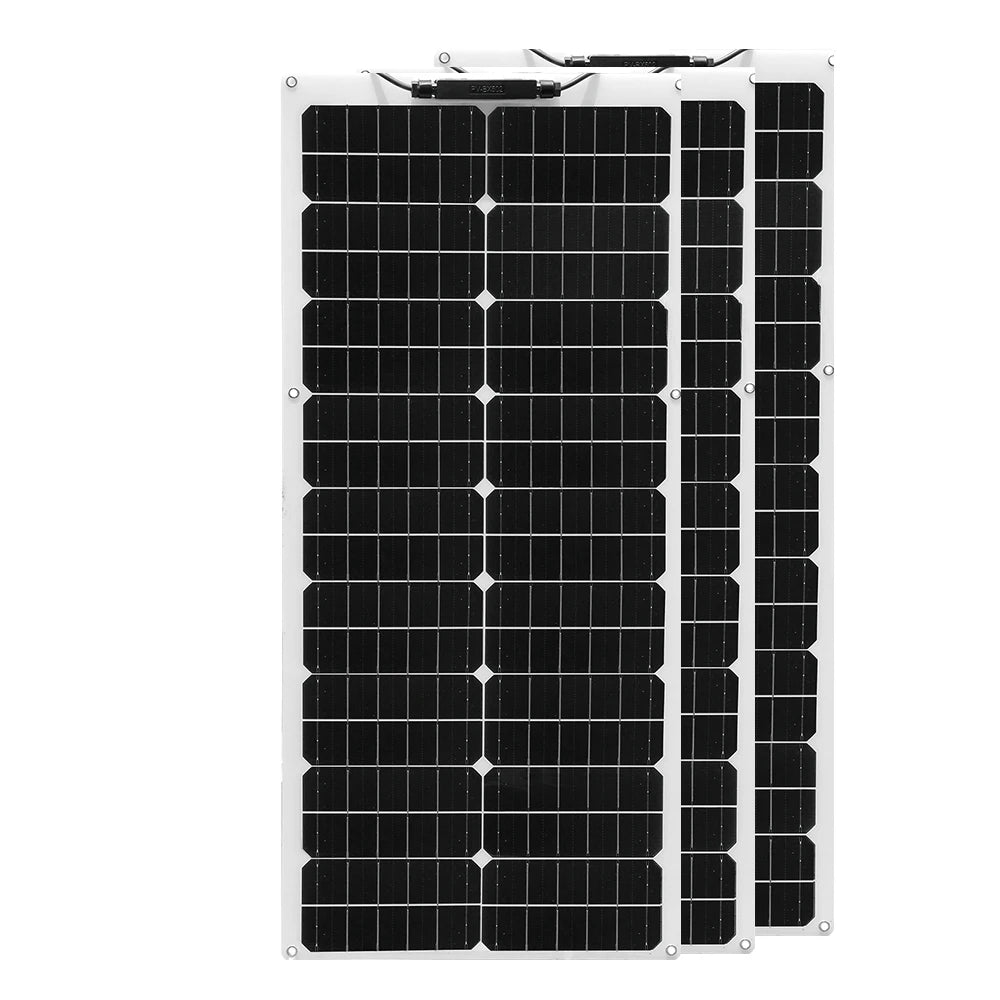 BOGUANG 50W 100W 150W 200W Flexible Solar Panel Caravan Van 10A 20A Solar Charge Controller Car RV Marine CE FCC RoHS WEEE