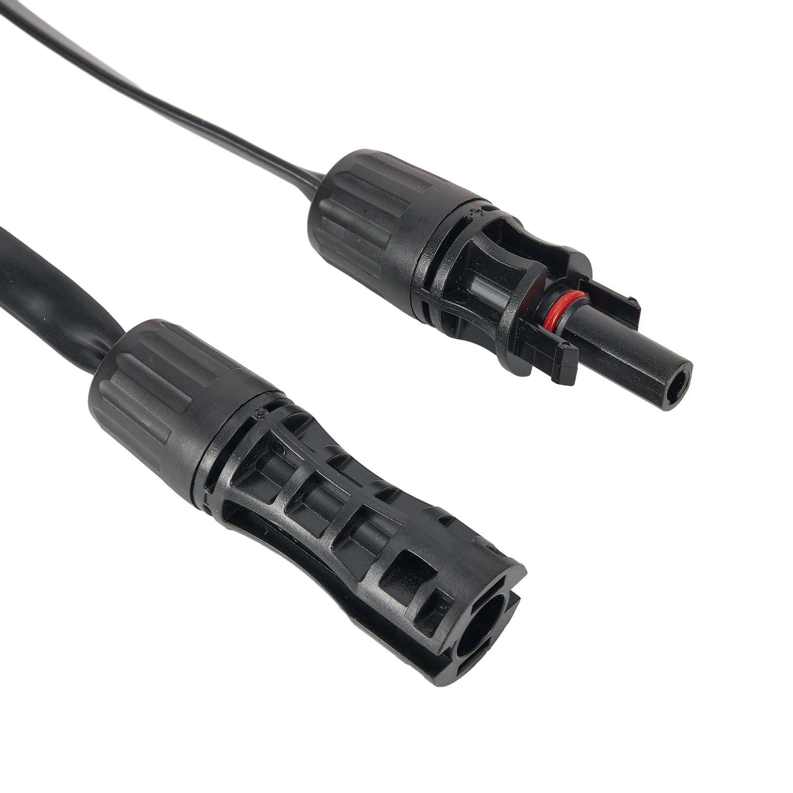 Flexible Flat Solar Cable 100cm PV Connector Compatible Copper Wire Core for Casement Window Installation
