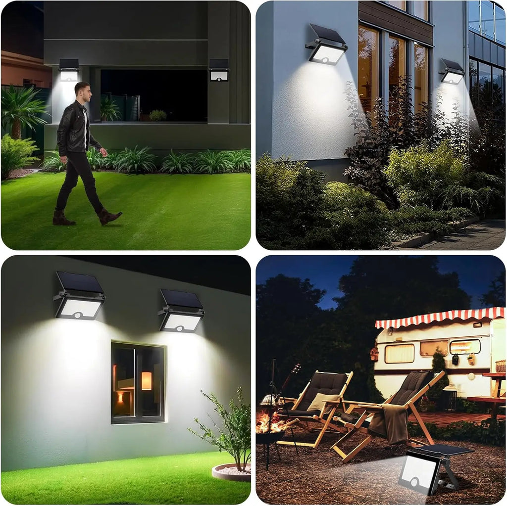 SKYSHADOW 232 LED Solar Floodlight Motion Sensor IP65 Waterproof Adjustable Wide-Angle Outdoor Garden Wall Lamp CCC CE RoHS