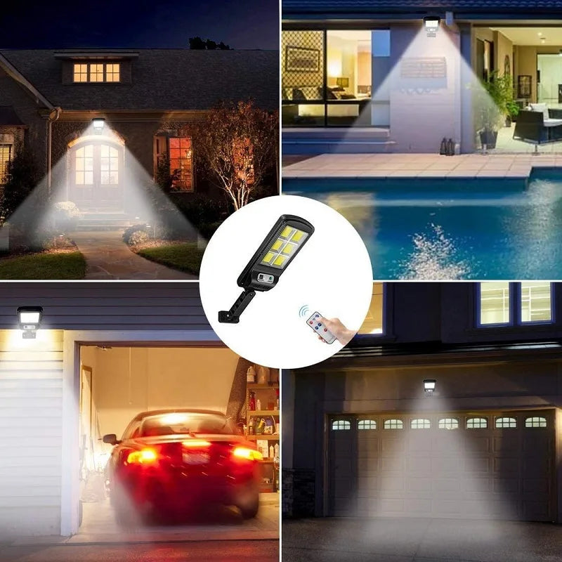 XGJY JS0099 Solar LED Light Outdoor Waterproof 3 Lighting Modes Ultra Bright Street Light Garden Holiday Decorative CCC CQC FCC GS LVD UL 6-Year Warranty