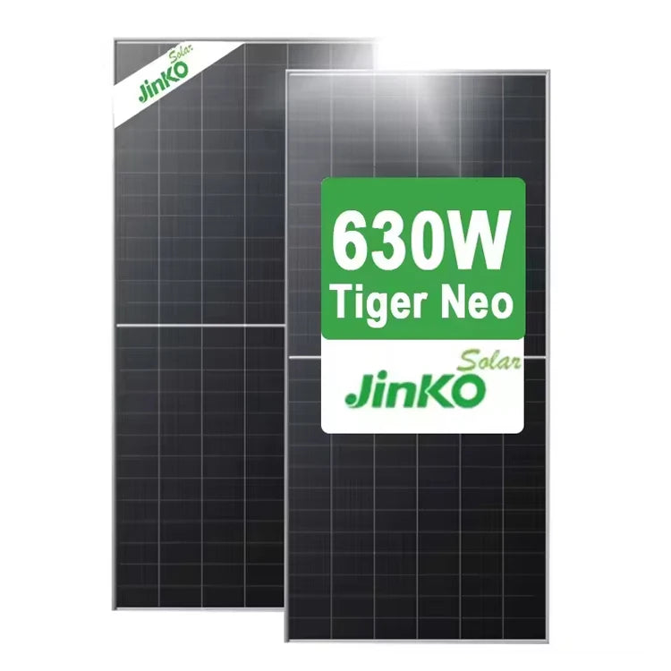 JINKO JKM625-650N-78HL4-BDV 625W 630W 650W N-Type Bifacial Solar Panel TUV IEC 12-Year Warranty Ready Stock