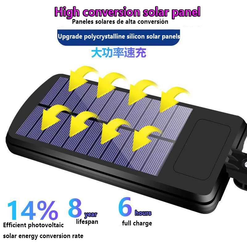 XGJY JS0099 Solar LED Light Outdoor Waterproof 3 Lighting Modes Ultra Bright Street Light Garden Holiday Decorative CCC CQC FCC GS LVD UL 6-Year Warranty