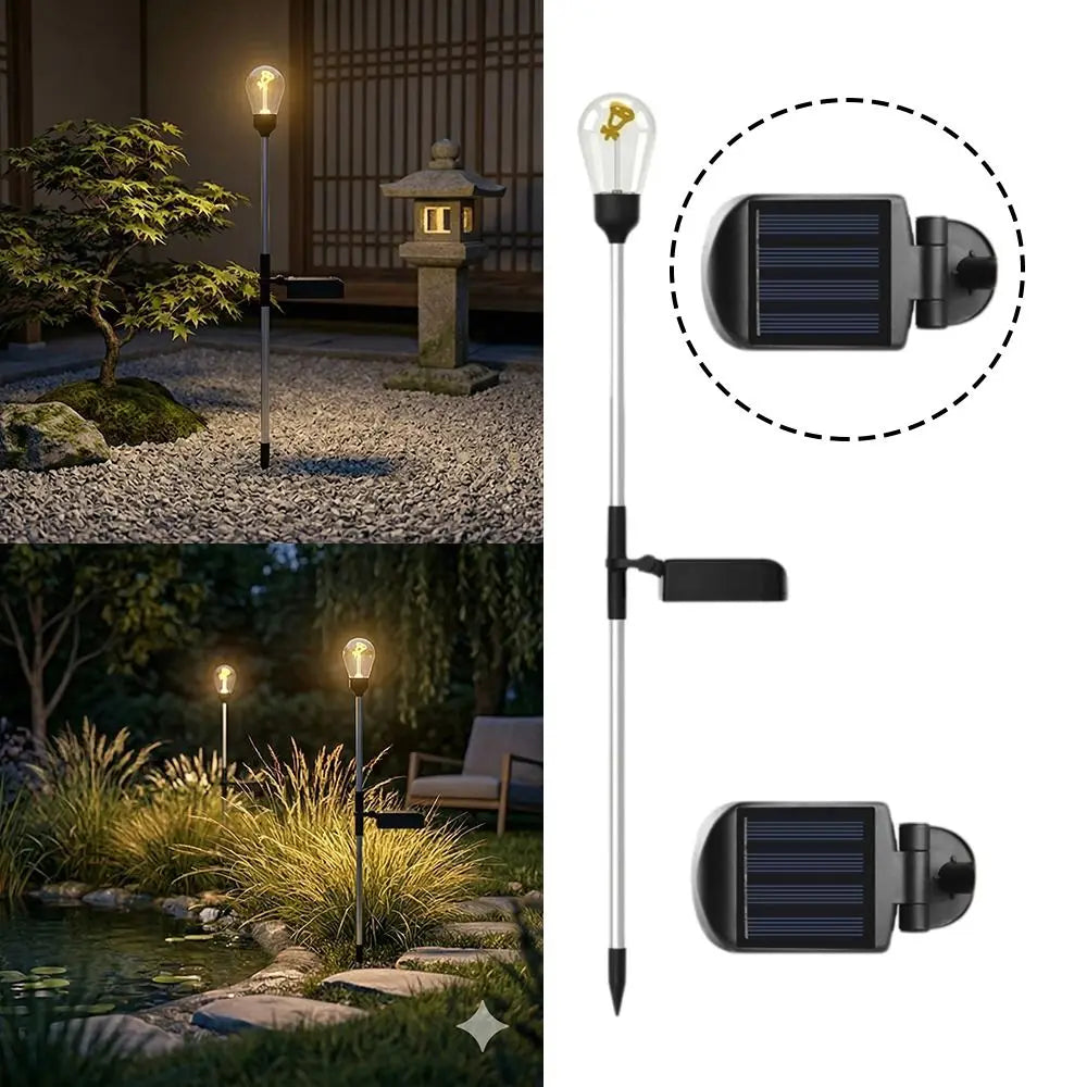 Solar Powered LED Lawn Light IP65 Waterproof Simple Installation Stake Lights Solar Pathway Light Outdoor Garden