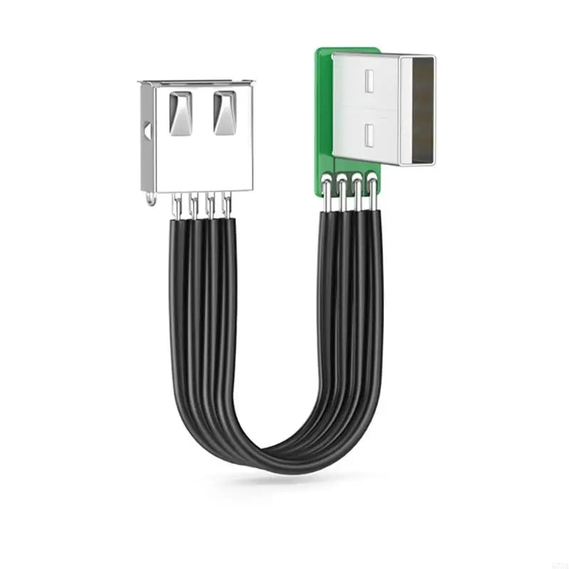 920L FPV Flat Thin Ribbon FPC Cable Standard USB A Male to Female Flexible Silicone Power Cord 480Mbps Transfer Speed