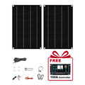 SOECOPO 1200W Solar Panel Set 2 Portable 12V - 18V Photovoltaic Panels Free 100A Controller USB 5V for Camping Devices Charging
