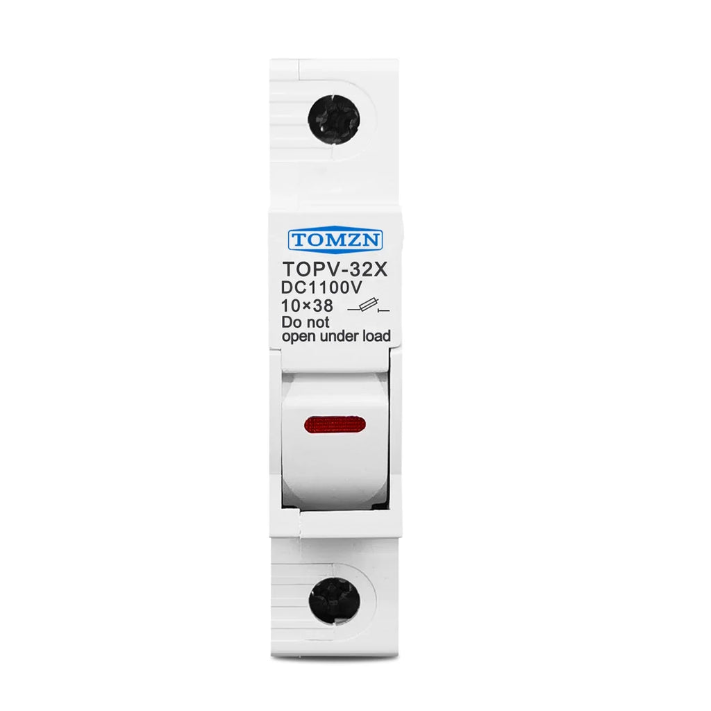 TOMZN 1P Solar PV Fuse Holders suitable for 10*38mm PV fuse Fuse Link for solar system protection PRIME RJ SOLAR PH