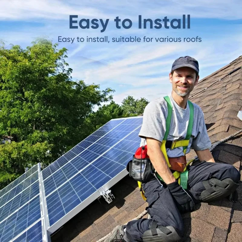 500W Solar Panel Kit with 12V Controller Polycrystalline Silicon Power Supply Portable Outdoor Rechargeable Solar Cell, Househol