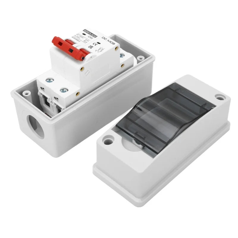 DC Circuit Breaker 2P 50A Miniature Isolator Switch IP65 Waterproof Solar PV Circuit Breaker 1000V