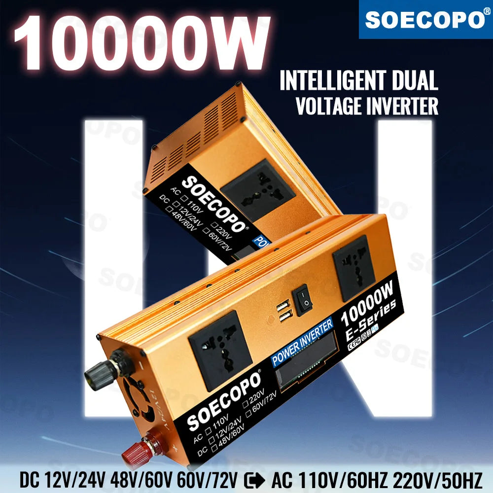 10000W Solar System Complete Kit Dual12V/24V To 110V/220V100A Controller 800W Panel Off-Grid Inverter for Home/Camping Backup