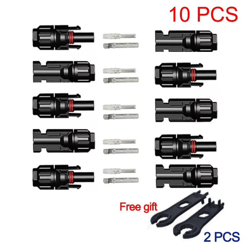 10/20/100pcs Solar Connectors 1000V 30ASolar Panel Branch PV Connectors Photovoltaic Connect solar