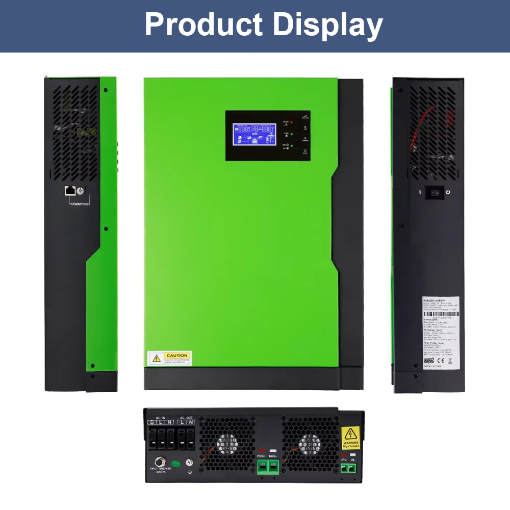 Solar Invert 3.5KW AC 220V DC 24VDC MPPT 110A 500VDC PV Input Pure Sine Wave Hybrid Invert 3500W with WIFI