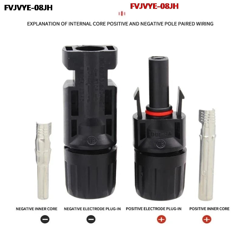 1/6/10pcs Solar PV Connector Kit - 1000V 30A Photovoltaic Panel Plug with Wrench for 2.5/4/6mm² MC4 Cable B2 PRIME RJ SOLAR PH