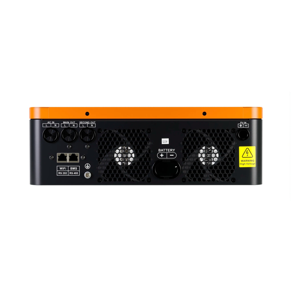 PowMr 6.2KW 4.2KW Hybrid Solar Inverter 24V 48V 220V On Off Grid Inverters Dual Output with MPPT 120A Solar Battery Charger