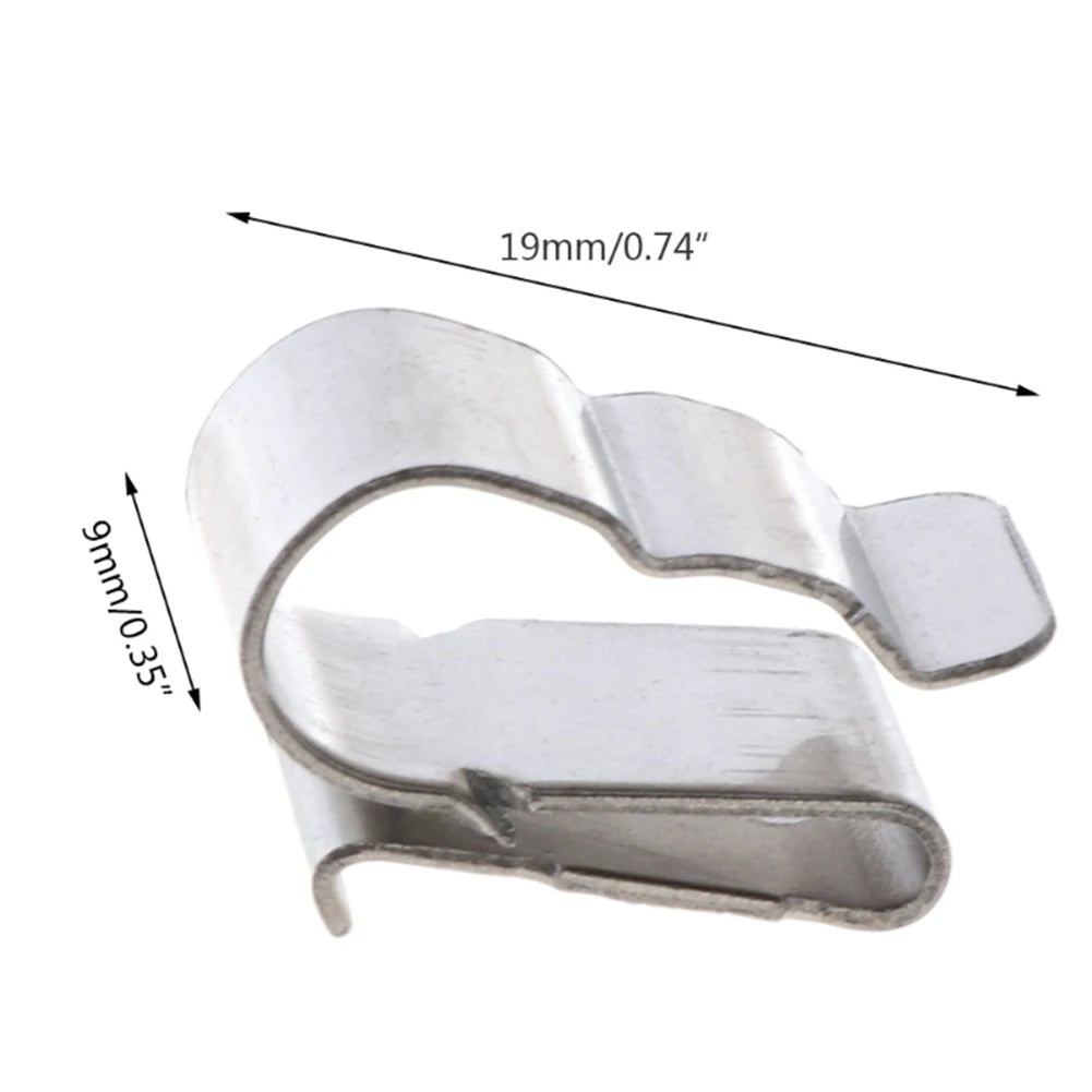100Pcs Solar Panel Cable Clips Stainless Steel PV Cable Clamp For Home Kayaks Fishing Boats Wire Clip Set Photovoltaic System PRIME RJ SOLAR PH