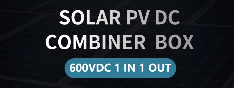 XIONGISOLAR High-quality 600V PV Combiner Box 1-In-1-Out DC with Fuse MCB SPD for Solar Panel Photovoltaic Protection Box