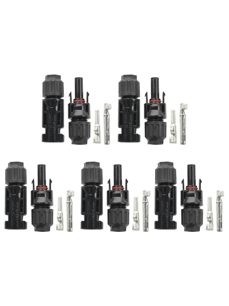 2 Pairs Solar Connector 1000V Solar Plug 30A for PV Cable Connection UV Resistant IP67 Male Female Connector PRIME RJ SOLAR PH